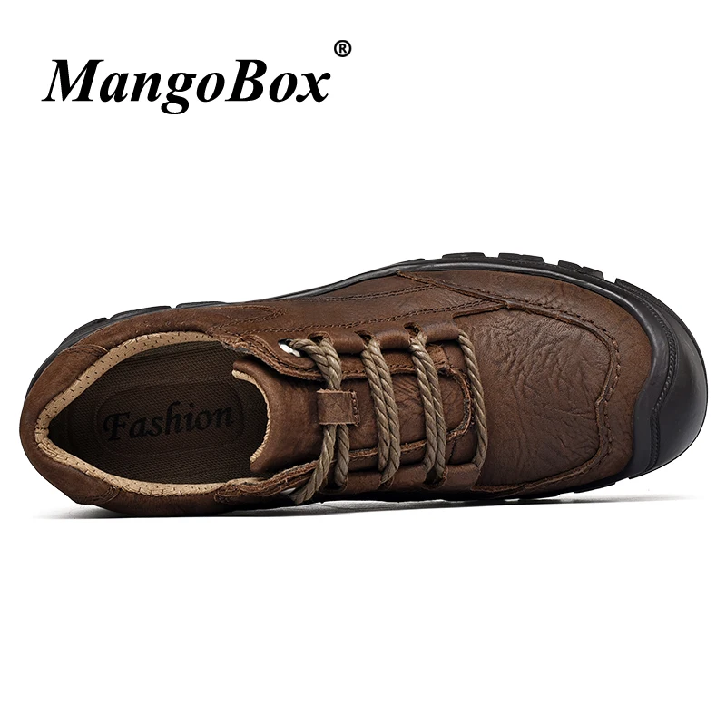 Man Hiking Shoes Spring Autumn Climbing Sneakers Black Brown Mens Outdoor Shoes Comfortable Lace Up Mountain Sneakers Men