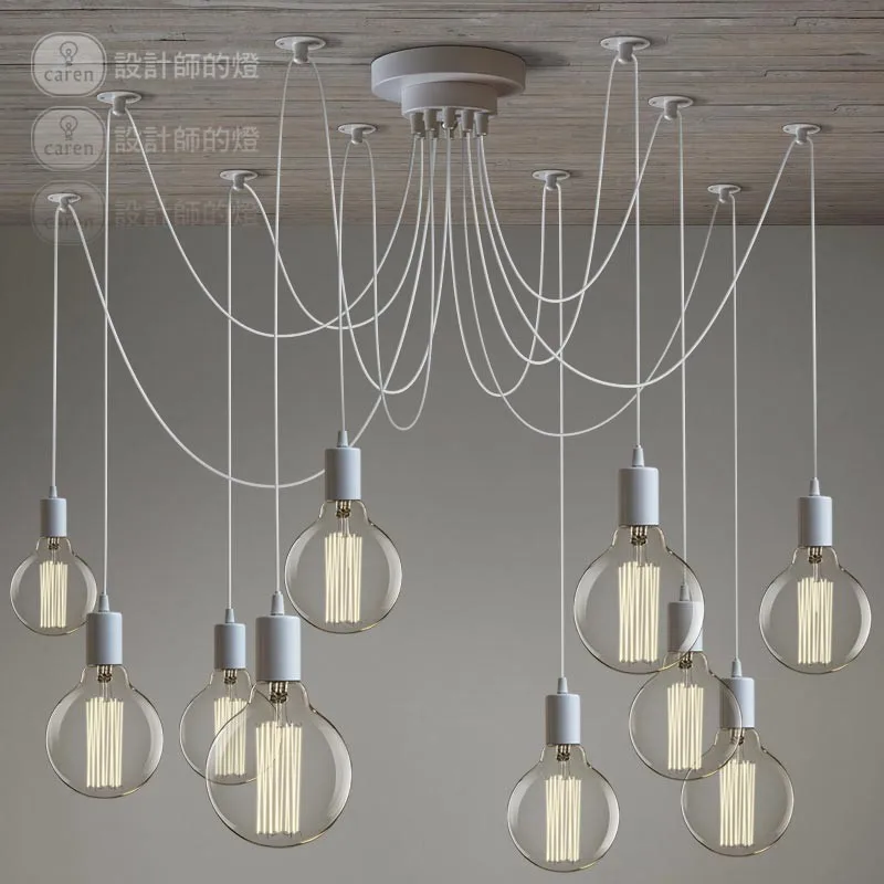 Nordic-Vintage-White-Lustres-chandeliers-10-arms-Retro-Adjustable-DIY-Art-Spider-Pendant-Lamp-suspension-luminaires (3)