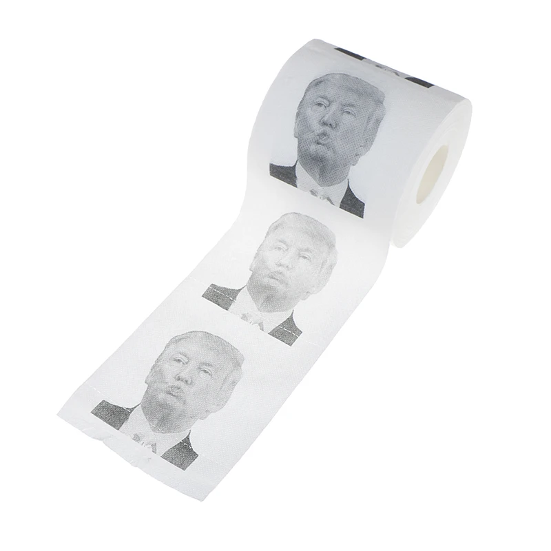 Желтый Борстель Дональд Трамп Трамп туалет бумага Трамп щетка туалетные принадлежности Набор держатели для туалетной щетки