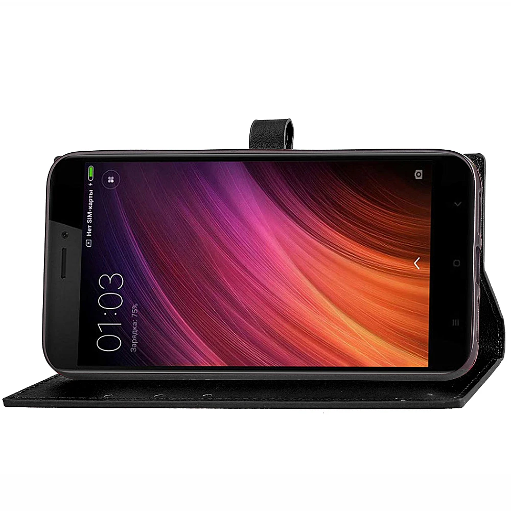 Clearance Wallet Case For Xiaomi Redmi 4,Luxury Leather Cover With Magnetic Stand Card Holder Case For Xiaomi Redmi 4 4X Folio Flip Case 1
