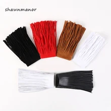 2 метра 15 см ширина замша бахрома отделка белый/черный/красный кружево ткань для шитья платья одежда