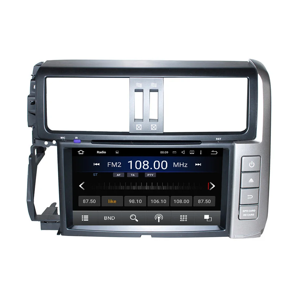 Top Octa Core 4GB RAM Android 8.0 Car DVD GPS Navigation Multimedia Player Car Stereo for Toyota PRADO 2010-2013 Radio Headunit 1
