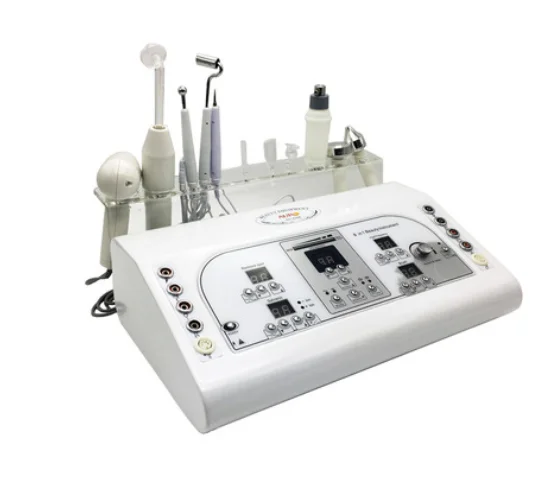 Портативный многофункциональный 8в1 микротоковое аргоновое газовое оцинкованное спа оборудование для омоложения кожи лица