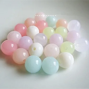 

DIY Accessories 8mm 360pcs/lot Acrylic Loose Beads,Jelly Spacer Beads + Free Shipping