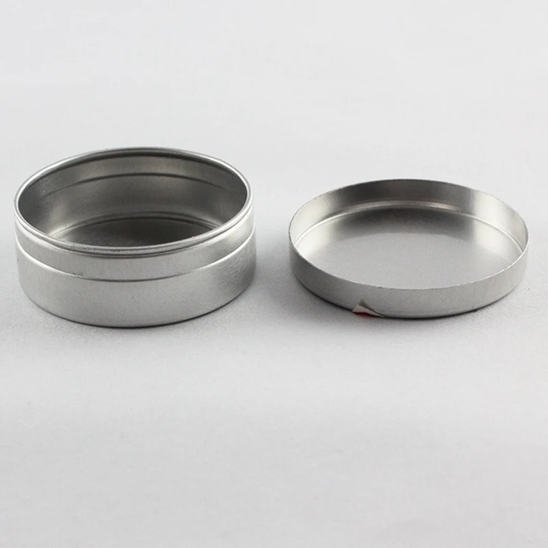 

1Pc Tin box Refillable Containers 30ml Aluminum Cosmetic Small Tins Storage Jars Empty Cosmetic Screw Top Sample Containers