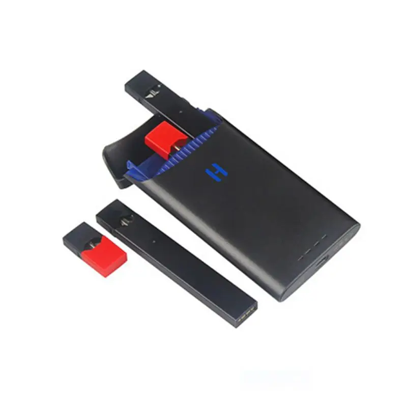 Универсальный зарядный блок зарядное устройство с 1500 мАч встроенный аккумулятор для электронных сигарет Vape аксессуары - Цвет: Черный