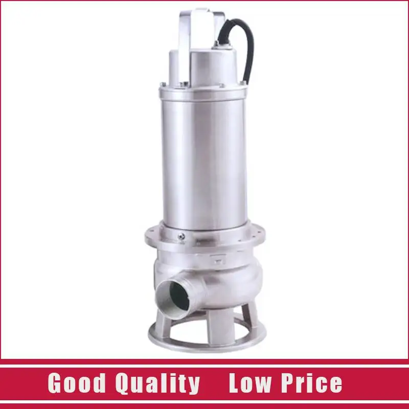 

1.1kw High-lift Pumping Water Resistant Garden Irrigation Drainage Pump Stainless Steel 220V/50HZ Submersible Sewage Pump