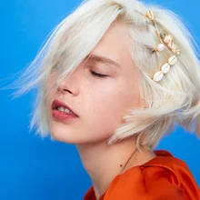 JUJIA дизайн za Ювелирные изделия Морская раковина ручной работы заколки для волос для женщин трендовые жемчужные шпильки аксессуары