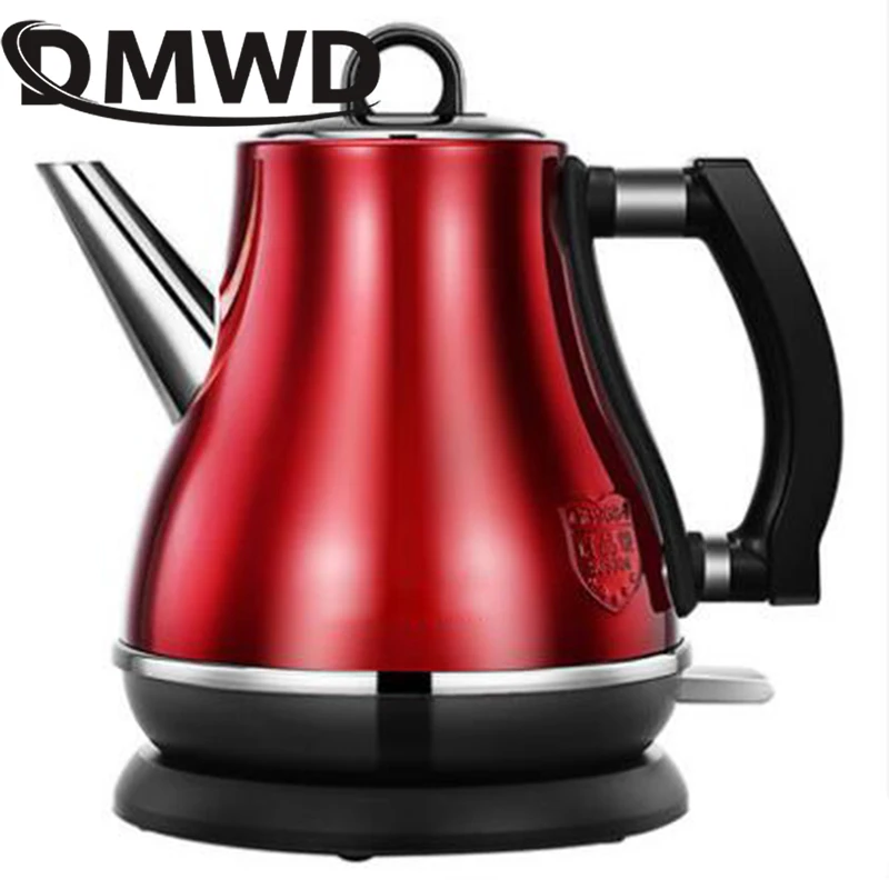 DMWD 1.2L Electric Kettle Long Spout Mouth Auto Power Off Travel Mini