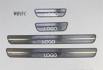 

Stainless Steel external Door Sill Scuff Plate Welcome Pedal Car Styling Accessories For Renault Kadjar 2015 2016 2017