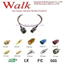 BNC коаксиальный bnc-разъем женский rg179 кабель, прямой штекер BNC Мужской Женский rg179 кабель, кабель с байонетным коаксиальным разъемом антенны