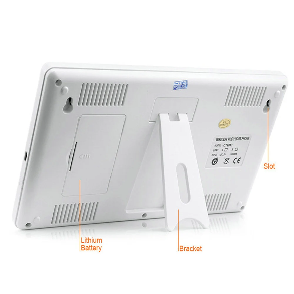 7 inch 2.4G Wireless Video Door Phone Intercom Doorbell Home Security Camera