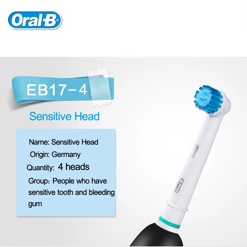 Oral B Electric Toothbrush Head Deep Clean Replaceable Teeth brush Head for D12013/D16523 4 heads EB30/17/18/20/25/50