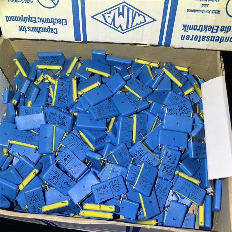 Оригинальный новый 100% синий звуковой конденсатор FKP1 630VDC 0 01 мкФ 103J (индуктор) |