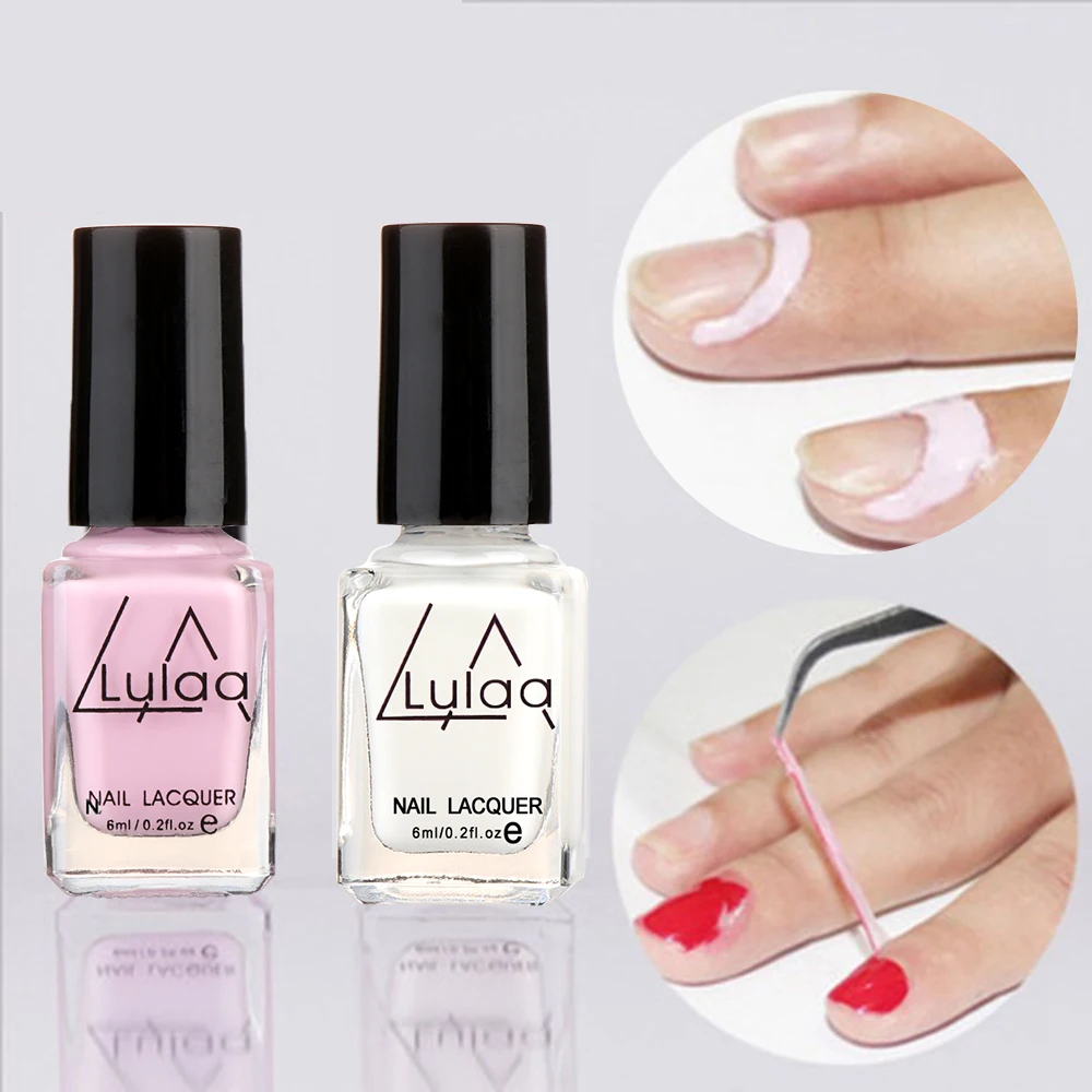 

6ml Peel Off Protective Nail Polish Manicure Protected Easy Clean Fast Finger Skin Liquid Tape Gel Nail Care Tool Tweezer
