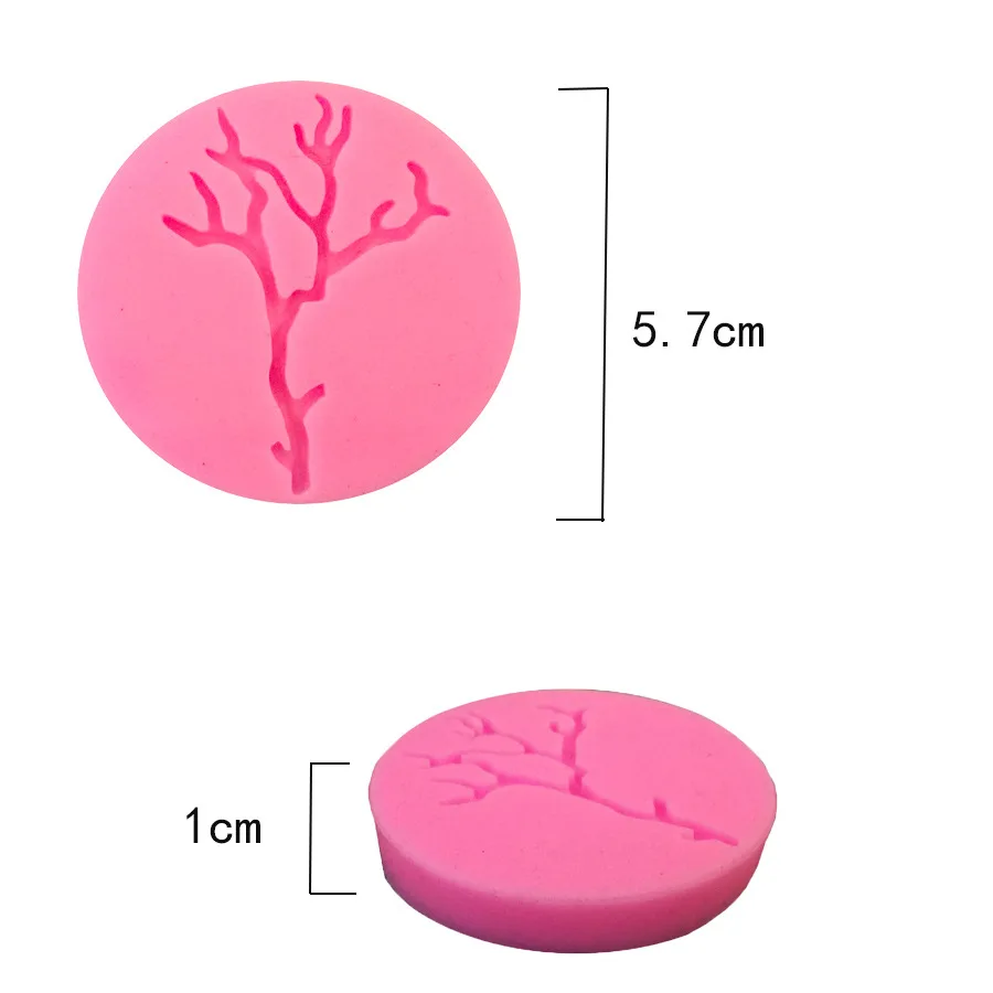 Силиконовая форма для торта в форме ветки на Хэллоуин, формы для выпечки для печенья, желе, шоколадной глины, инструменты для украшения тортов из мастики