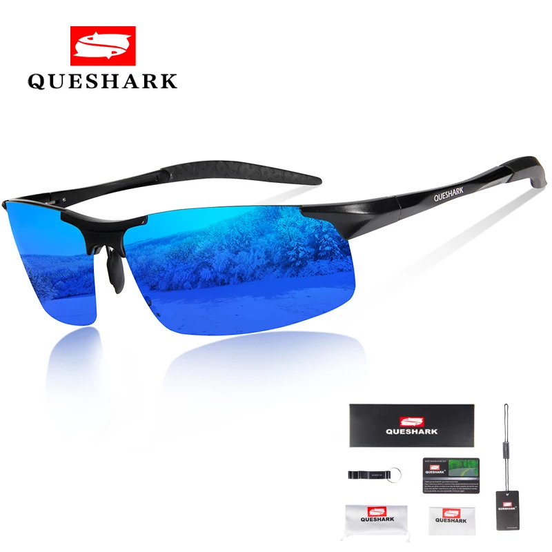 Queshark Magnesium Aluminum Cycling Sunglasses Men Polarized Sport Cycling Glasses Driving Hiking Skiing Glasses Fishing Eyewear Queshark Magnesium Aluminum Cycling Sunglasses Men Polarized Sport Cycling Glasses Driving Hiking Skiing Glasses Fishing Eyewear