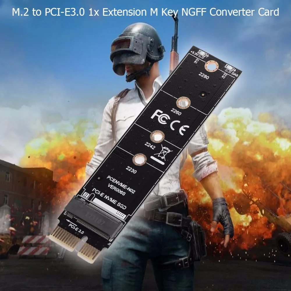 Карта адаптера NVME M.2 для PCI-E3.0, карта-удлинитель M Key NGFF, карта-конвертер M.2 NGFF для PCI-E 14