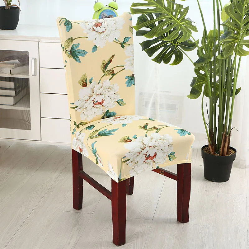 Monily универсальный кухонный обеденный чехол для кресла спандекс стрейч полиэстер накидка для сиденья цветочный геометрический чехол для сиденья