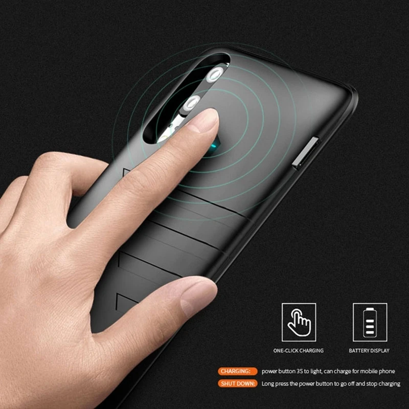 NENG 6800mAh зарядное устройство чехол для Huawei P30 внешний аккумулятор зарядки тонкий