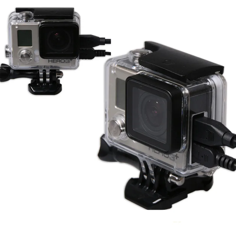 Защитный чехол со скелетом для Gopro hero 4 3 + аксессуары камеры защитный с боковым