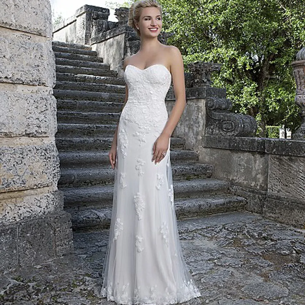 New Arrival With Detachable Sleeves Tulle Wedding Dress See
