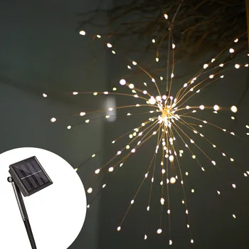 

Solar Powered LED Copper Wire Explosion Star Light String 8 Modes 120LED 200LED Wedding Party Garden Decoration String Light