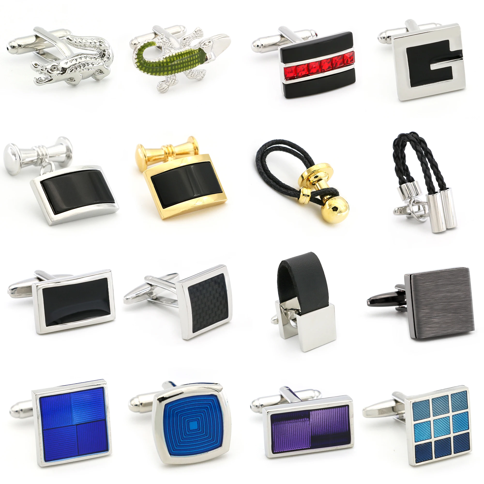 

Business Series Cuff Links 28 Designs Option Brass Wedding Cufflinks