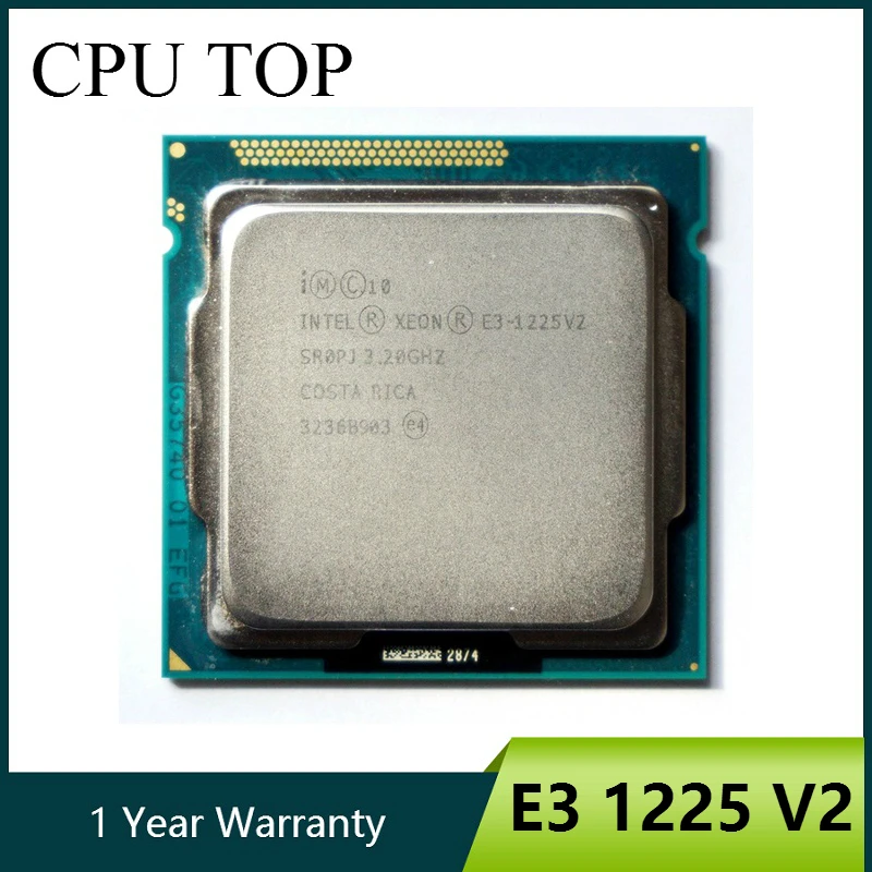

Intel Xeon E3-1225 V2 Quad Core CPU Processor 3.2GHz LGA 1155 8MB E3 1225 V2 SR0PJ