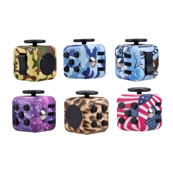 New Arrival Camouflage Fidget Cube Decompression Toys Children Adult Gifts Toys