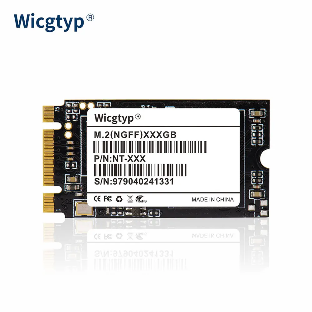 Wicgtyp M.2 SSD 256 ГБ SSD M2 SATA NGFF M.2 2242 256 ГБ HDD для компьютера ноутбука Smartbook 133 t