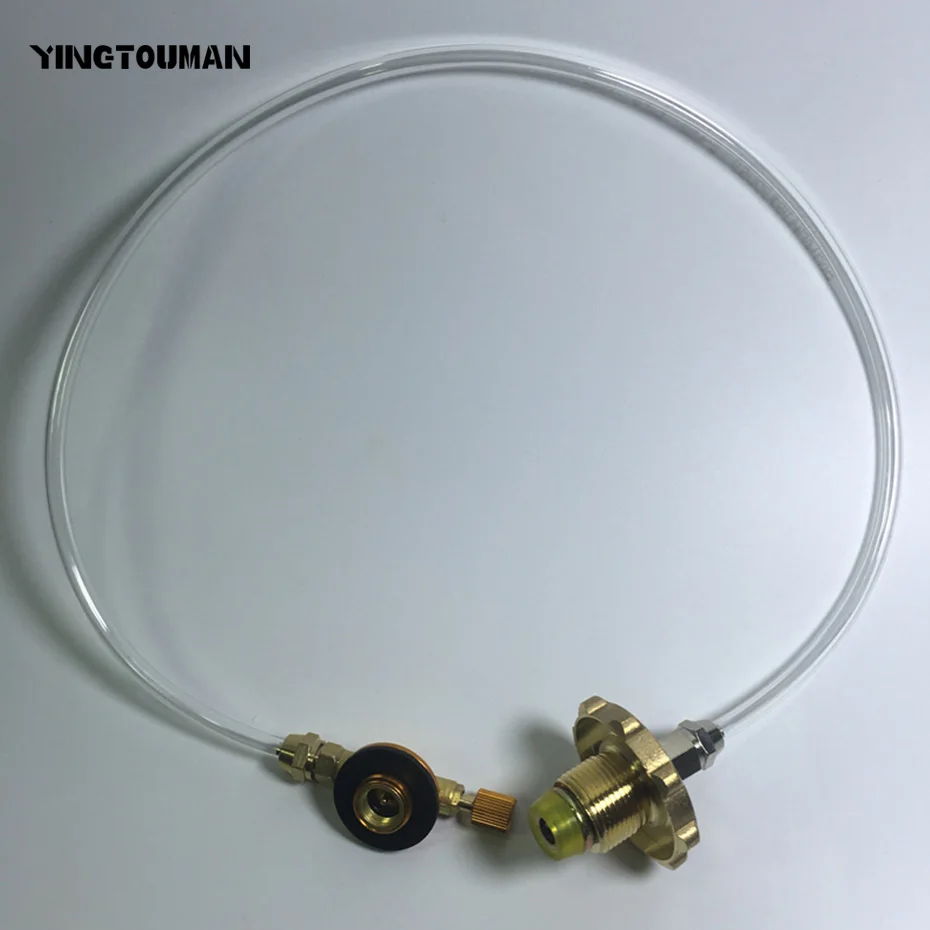YINGTOUMAN Camping Stove Adapter Gas Cylinder Coupler LPG Flat Gas