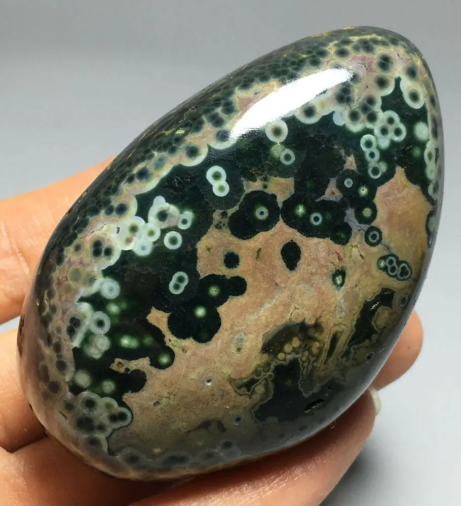 

122g Raw NATURAL OCEAN JASPER QUARTZ Geode CRYSTAL HEALING stones Mineral specimen