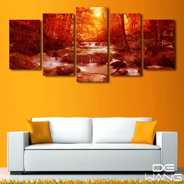 5 Piece Canvas Print Painting Modern Wall Art Home Decor living Room