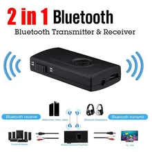 Беспроводной Bluetooth аудио передатчик+ приемник 3,5 мм RCA Музыка 2 в 1 адаптер