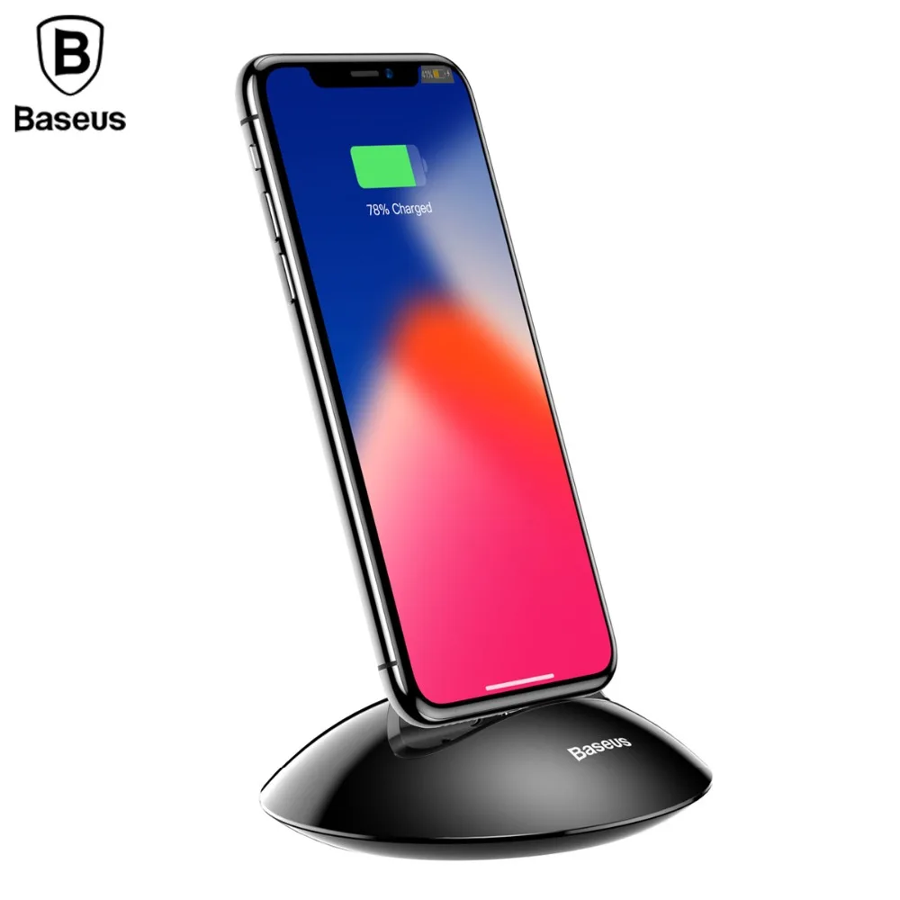 Baseus Desktop Charger For iPhone X 8 7 6 5 Desktop Phone Holder Stand