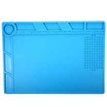 Теплоизоляционный силиконовый коврик стол коврик обслуживание платформы с магнитной секцией для BGA паяльная ремонтная станция S140