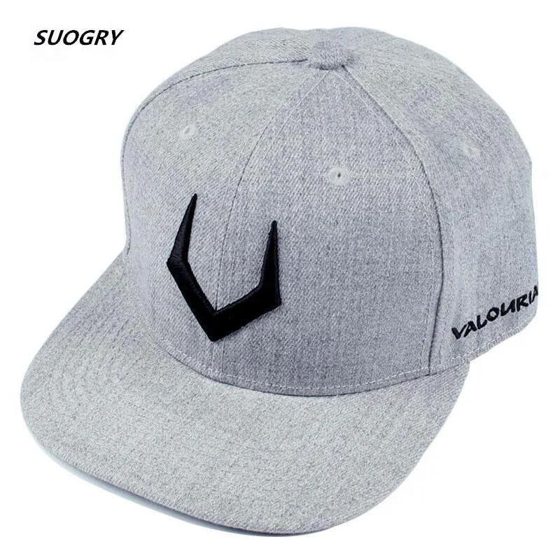 SUOGRY عالية الجودة رمادي الصوف Snapback 3D مثقوب التطريز قبعة بتصميم هيب هوب شقة بيل قبعة بيسبول للرجال والنساء
