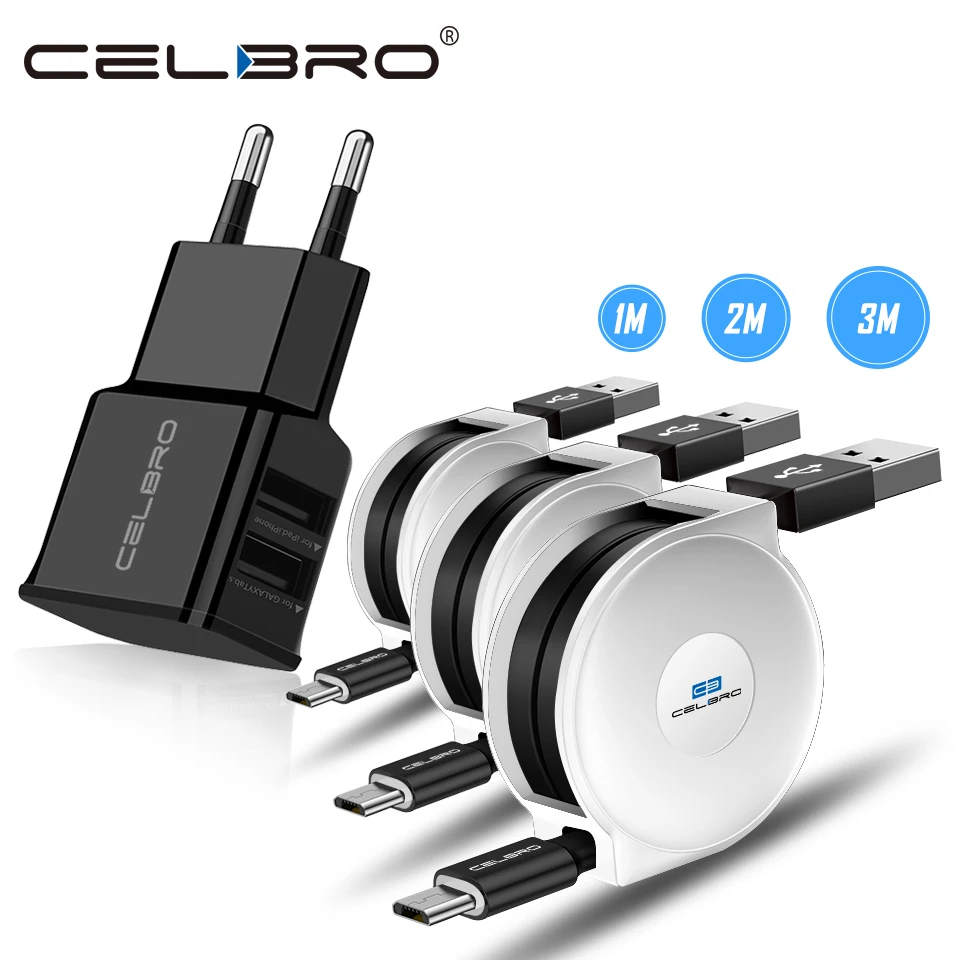 Кабель Micro Usb для samsung Galaxy A3 A5 A7 J3 J5 J7 J2 выдвижной кабель для зарядки и передачи данных Kablo Usb настенное зарядное устройство
