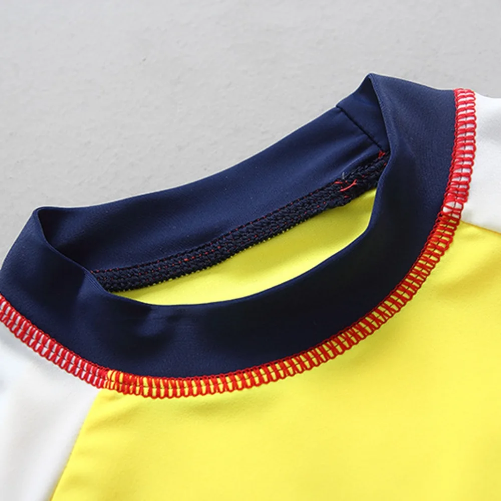 Billige Badeanzüge für Kinder Zwei Stück Rash Guards Jungen Bademode Sonnenschutz Lange Ärmeln Rashguard Badehose Badeanzüge