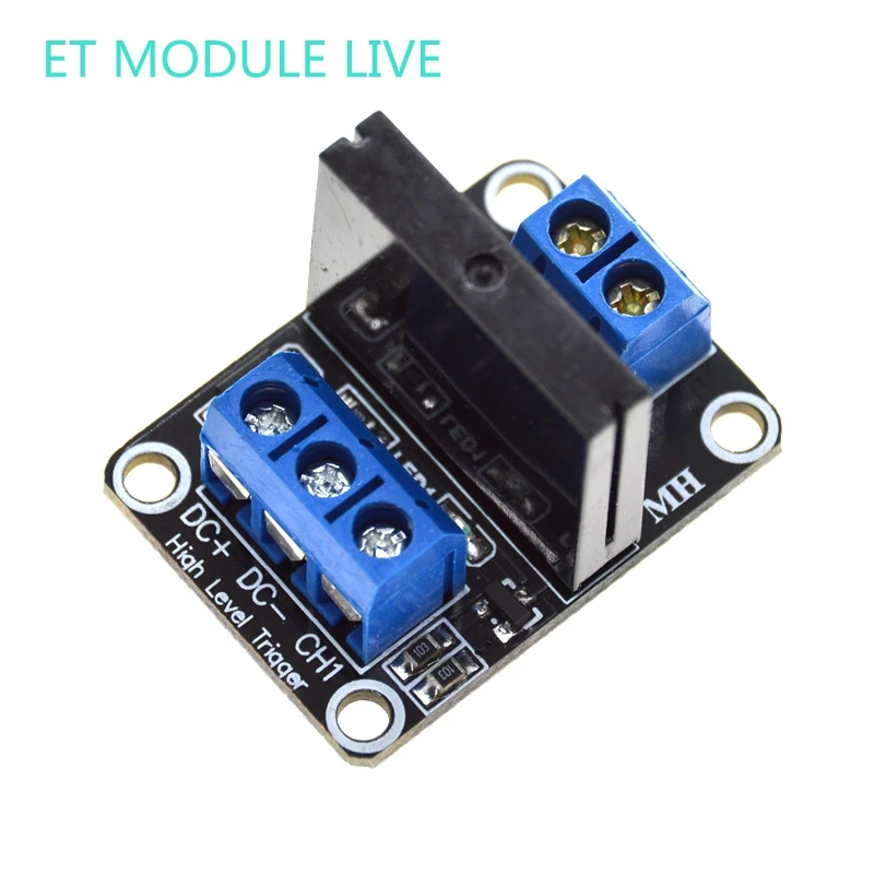 Nitrip DC 5/12V 1Channel High Level Trigger Solid State Relay Module