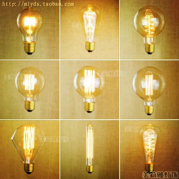 Лампа Эдисона в стиле ретро 2 шт. E27 40 Вт 220 В|ampoules decoratives|bombillas edison vintagebombilla |