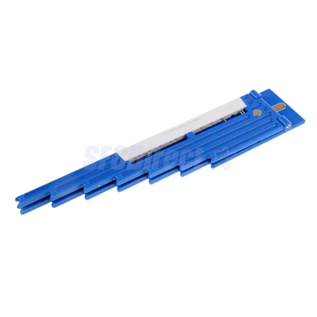 ABS Plastic Fishing Line Length Ruler Sub-line Knot-Tying Tackle Tool Cut Line Mearure Board Hook Accessories Yellow Green Blue