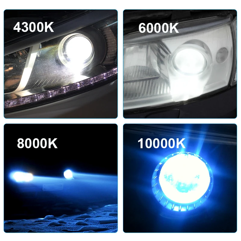 Ксеноновая лампа D2S для Audi A5 A6L S4 A8 Benz S350 2 шт. 35 Вт 4300 К 5500 к 6000 8000 10000 К|Лампы