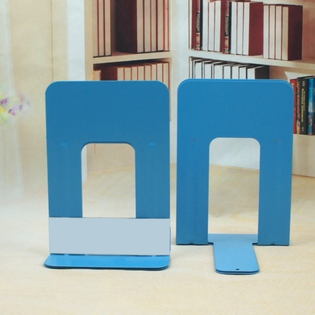 

Solid Color Square Book Stand Adjustable Documents Holder Metal Students Desk Textbook Bracket
