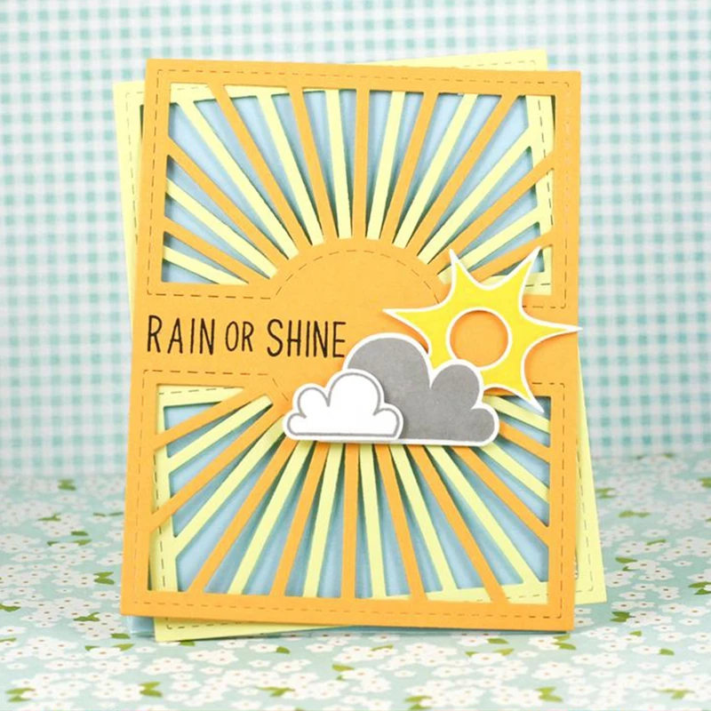 

Sunshine Layer Frame Metal Cutting Dies Stencil 2019 For DIY Scrapbooking Decorative Embossing Handcraft Die Cutting Template