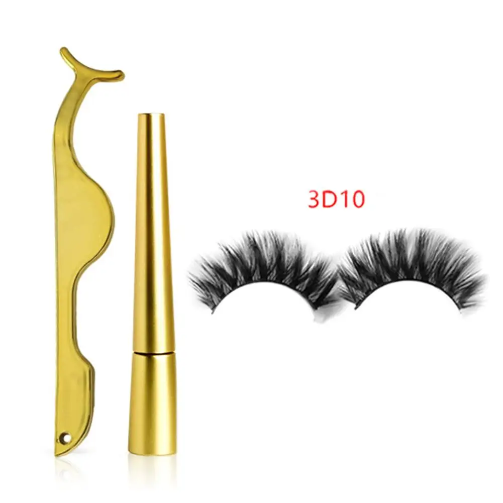 Magnetic Eyelashes Natural Full Eye Magnetic Lashes Ultra Thin Reusable Fake Lashes with Eyeliner Eyelash Tweezers 4Pair