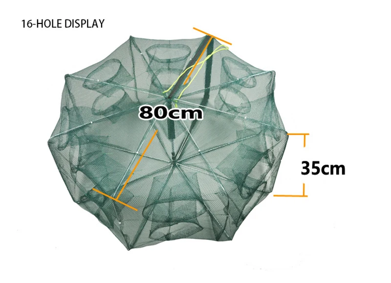 Складная Шестигранная рыболовная креветка Автоматическая Ловушка рыболовная сеть рыболовные снасти аксессуар инструмент