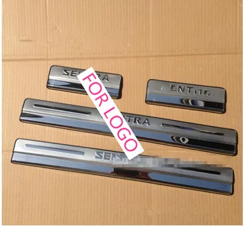 

ACCESSORIES FIT FOR NISSAN SENTRA 2013 2014 2015 2016 STAINLESS DOOR SILL PLATE ENTRY SCUFF COVER TRIM MOLDING PROTECTOR OVERLAY