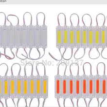 100 шт./лот COB модуль реклама лампа 2 Вт IP67 Водонепроницаемый DC12V Безопасный светодиодной подсветкой теплый белый/ красный/синий